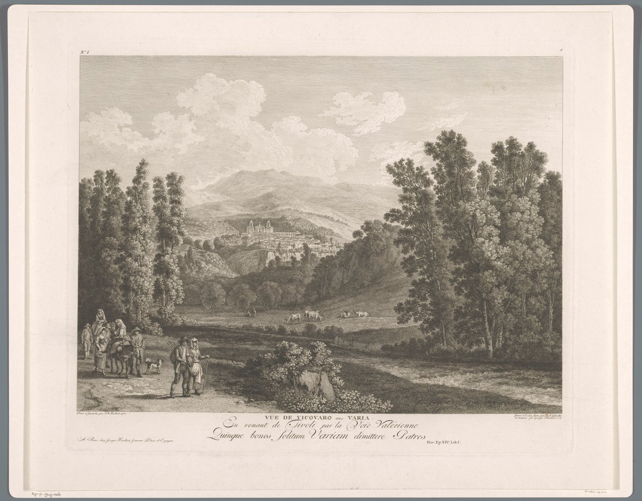 Vue de Vicovaro - Balthasar Anton Dunker