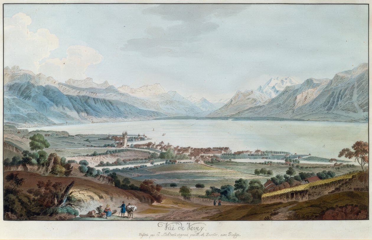 Blick auf Vevey von Balthasar Anton Dunker