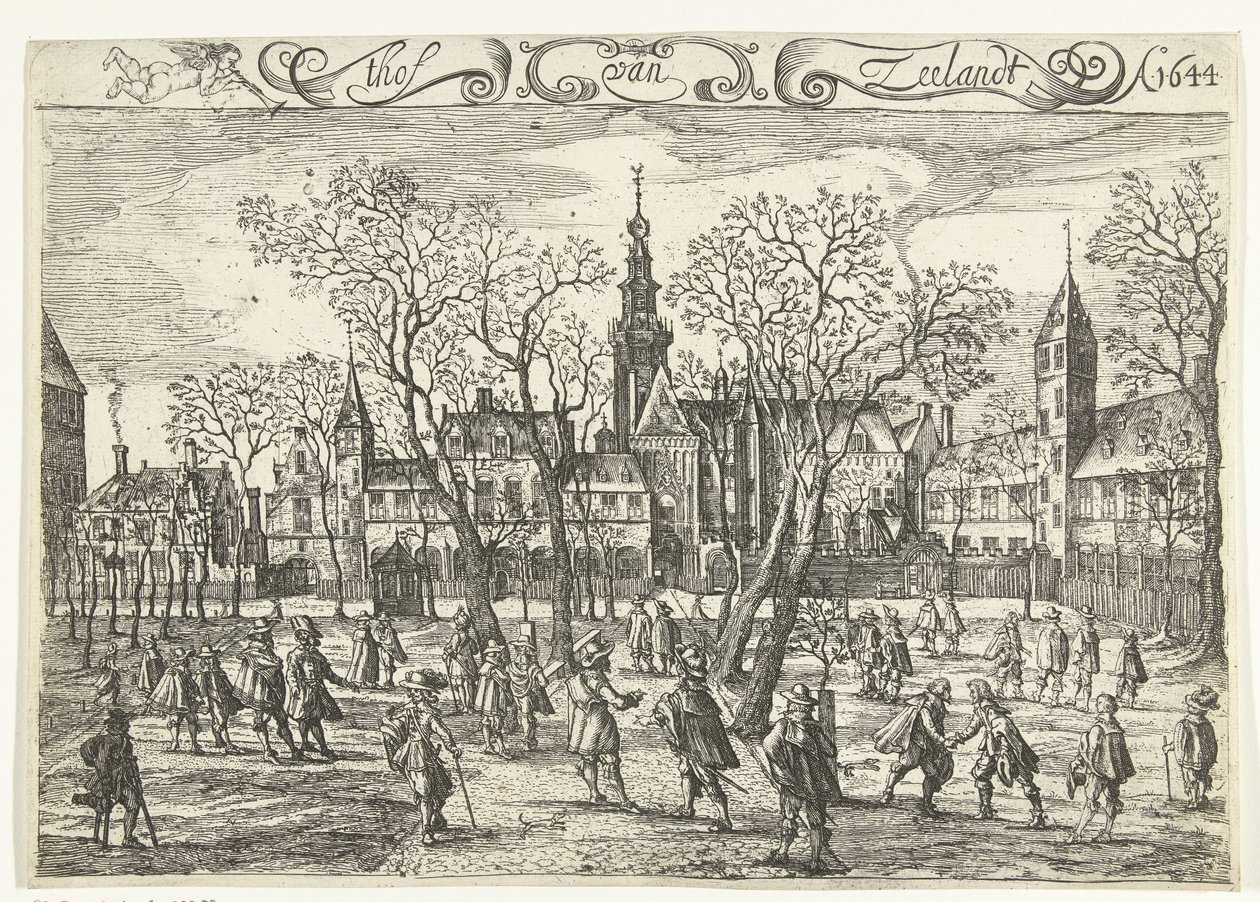 La Cour de Zélande à Middelbourg, 1644 - Balthasar Florisz. van Berckenrode