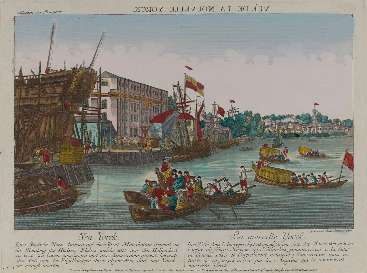 ?Vue de la Nouvelle Yorck?, vers 1776 - Balthasar Friedrich Leizelt