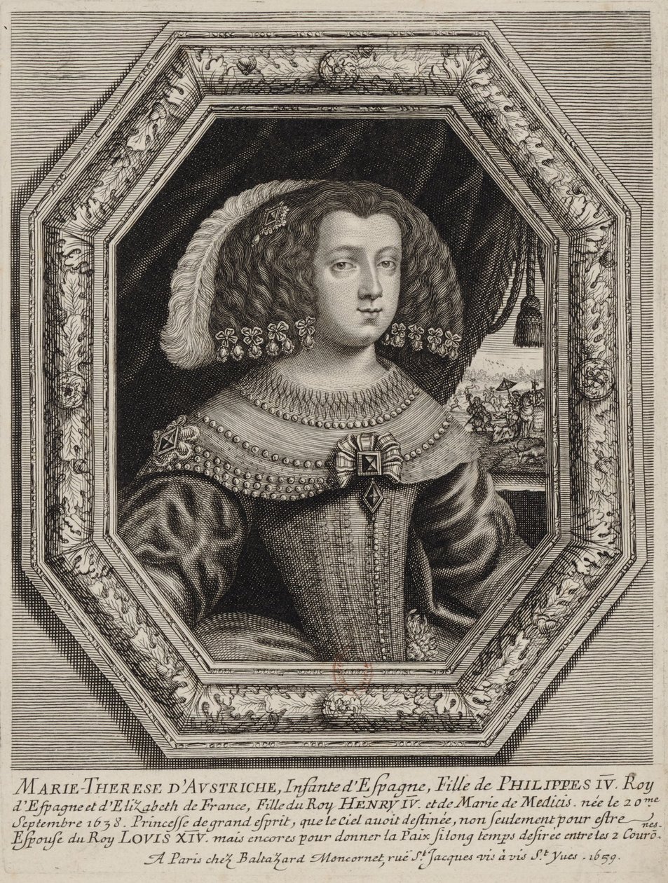 Moncornet, ed - Marie Thérèse of Austria - Balthasar Moncornet