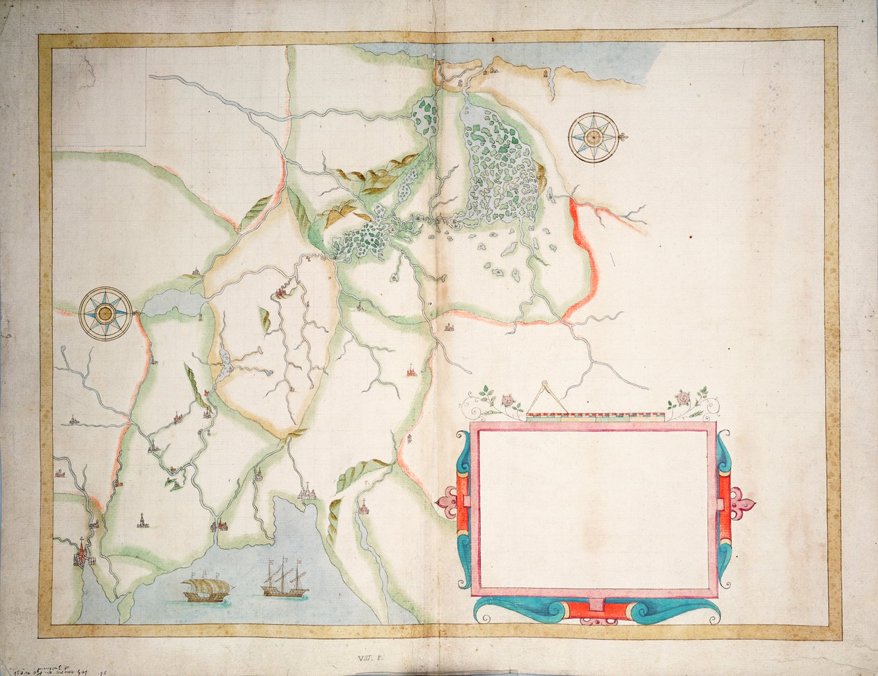 Irlande centrale, de Dublin à Sligo, c.1600 - Baptista Boazio