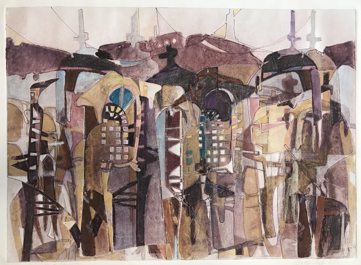 San Francisco De Asis, vers 1980-90 (impression monotype) - Barbara Cleary