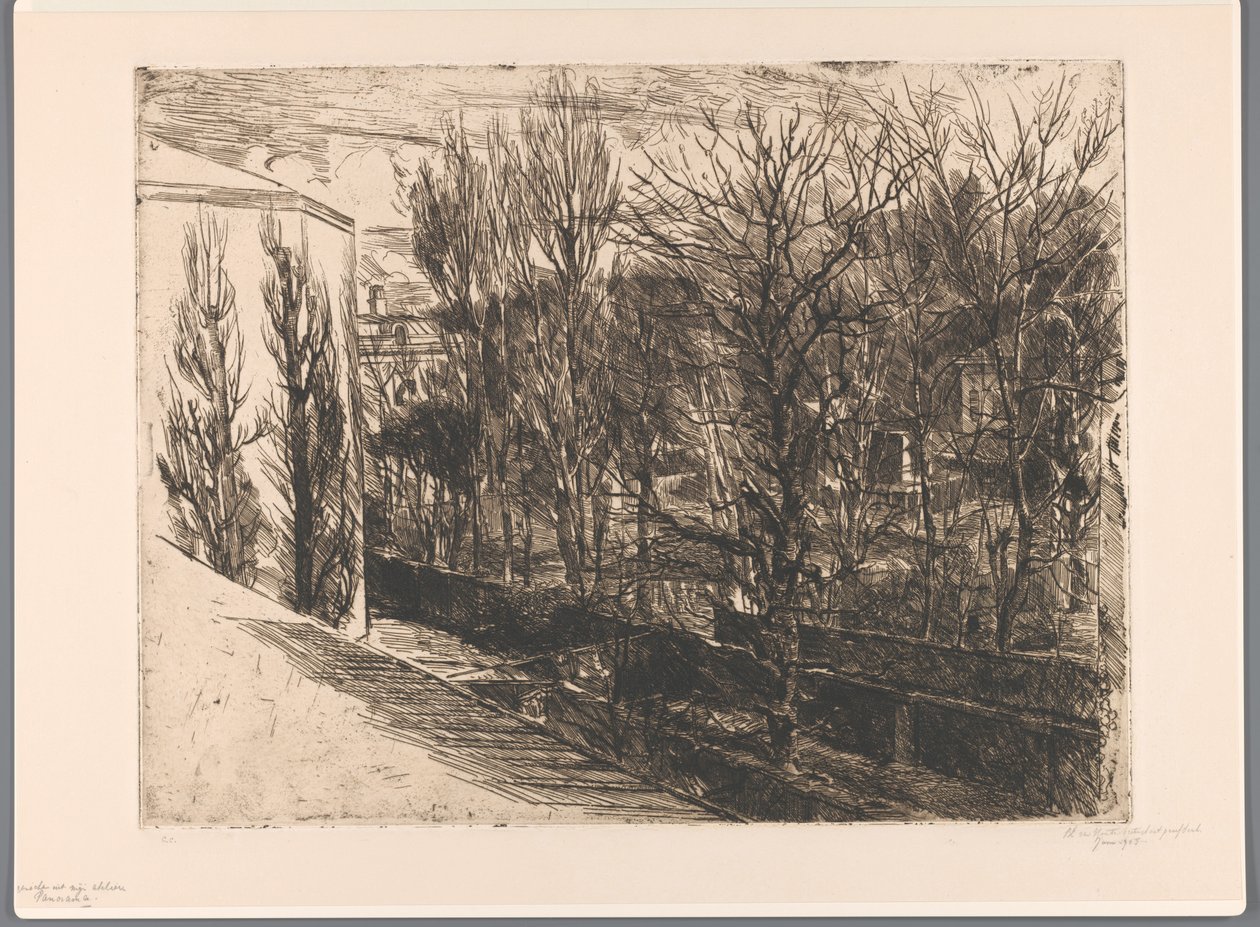 Vue de mon atelier - Barbara Elisabeth van Houten (signed by artist)