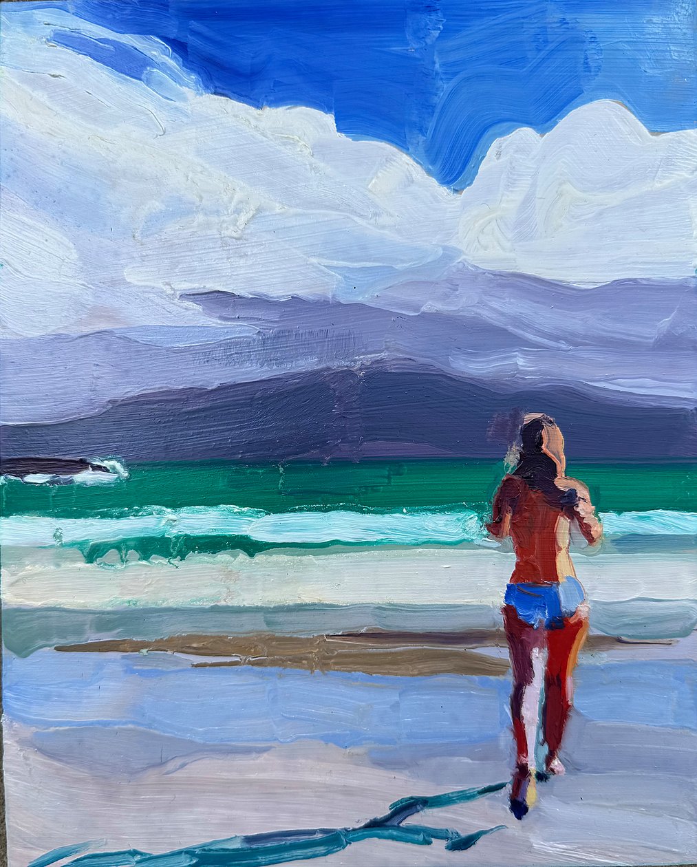 county kerry, 2023, huile sur panneau - Barbara Hoogeweegen