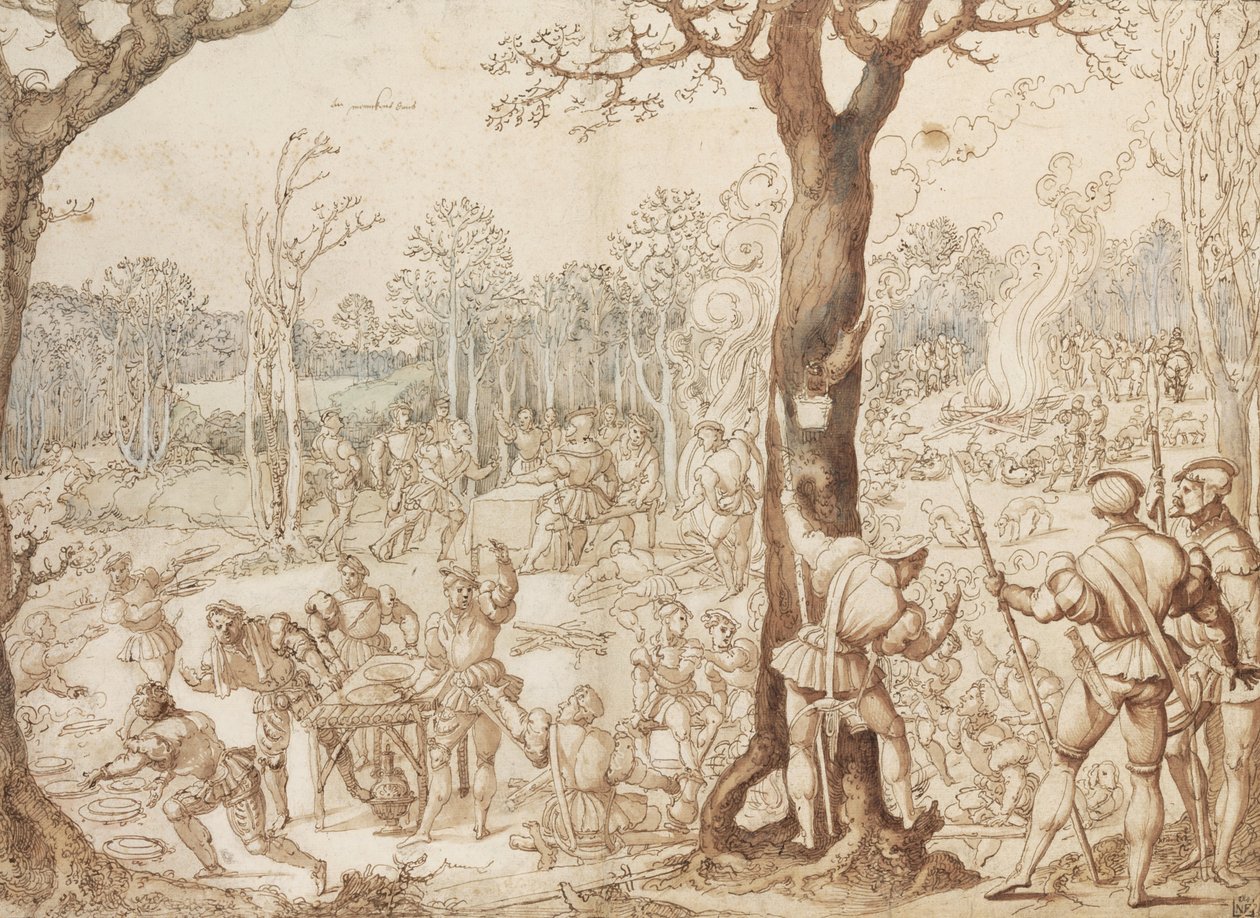 Partage du gibier - Barend van Orley