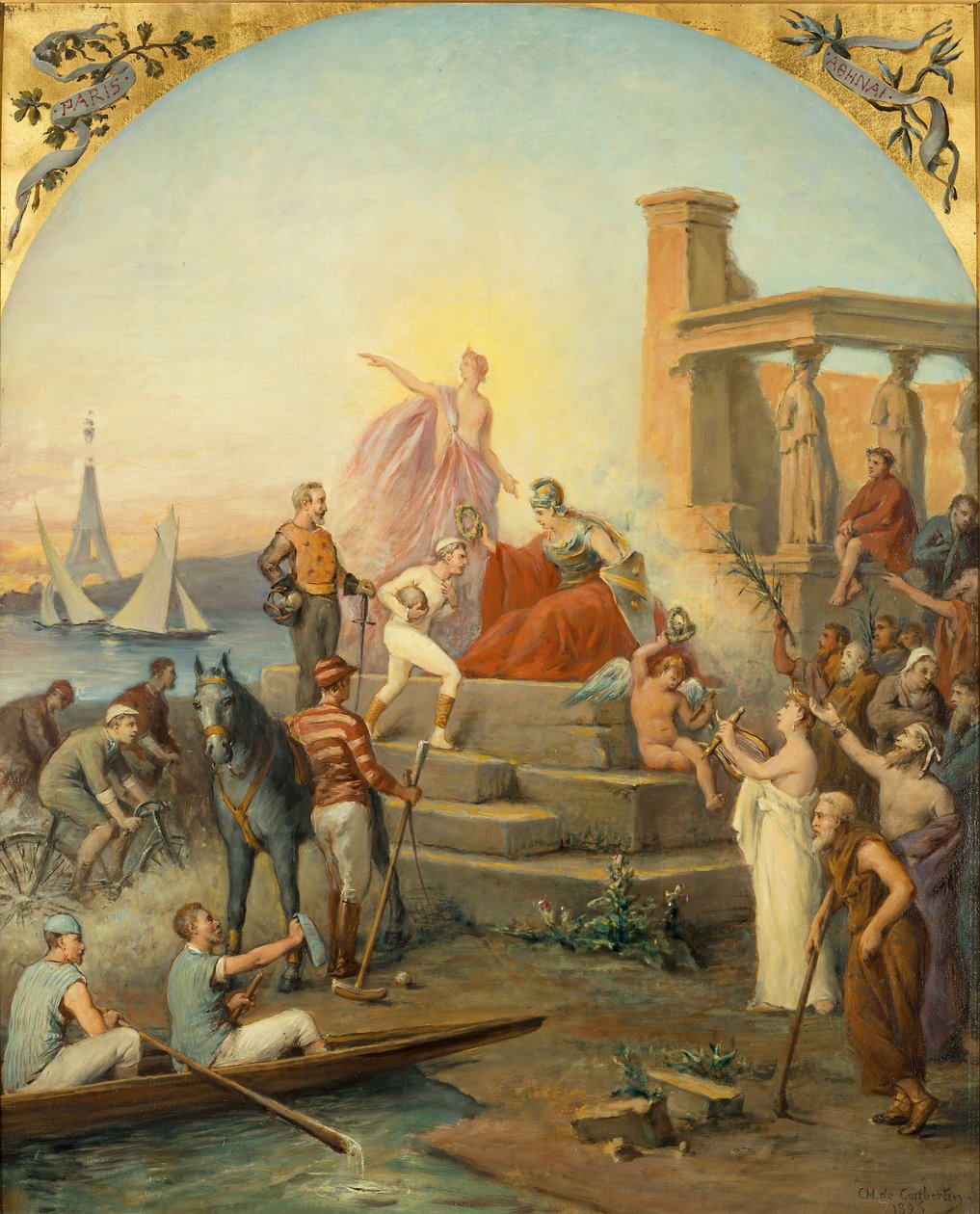 Allégorie des sports - Baron de Coubertin Frédy Charles Louis