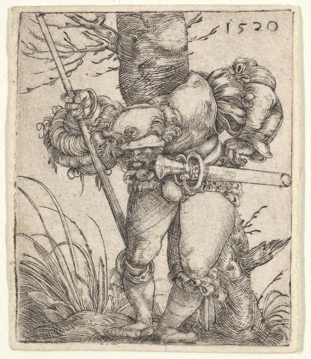 Soldat courbé s