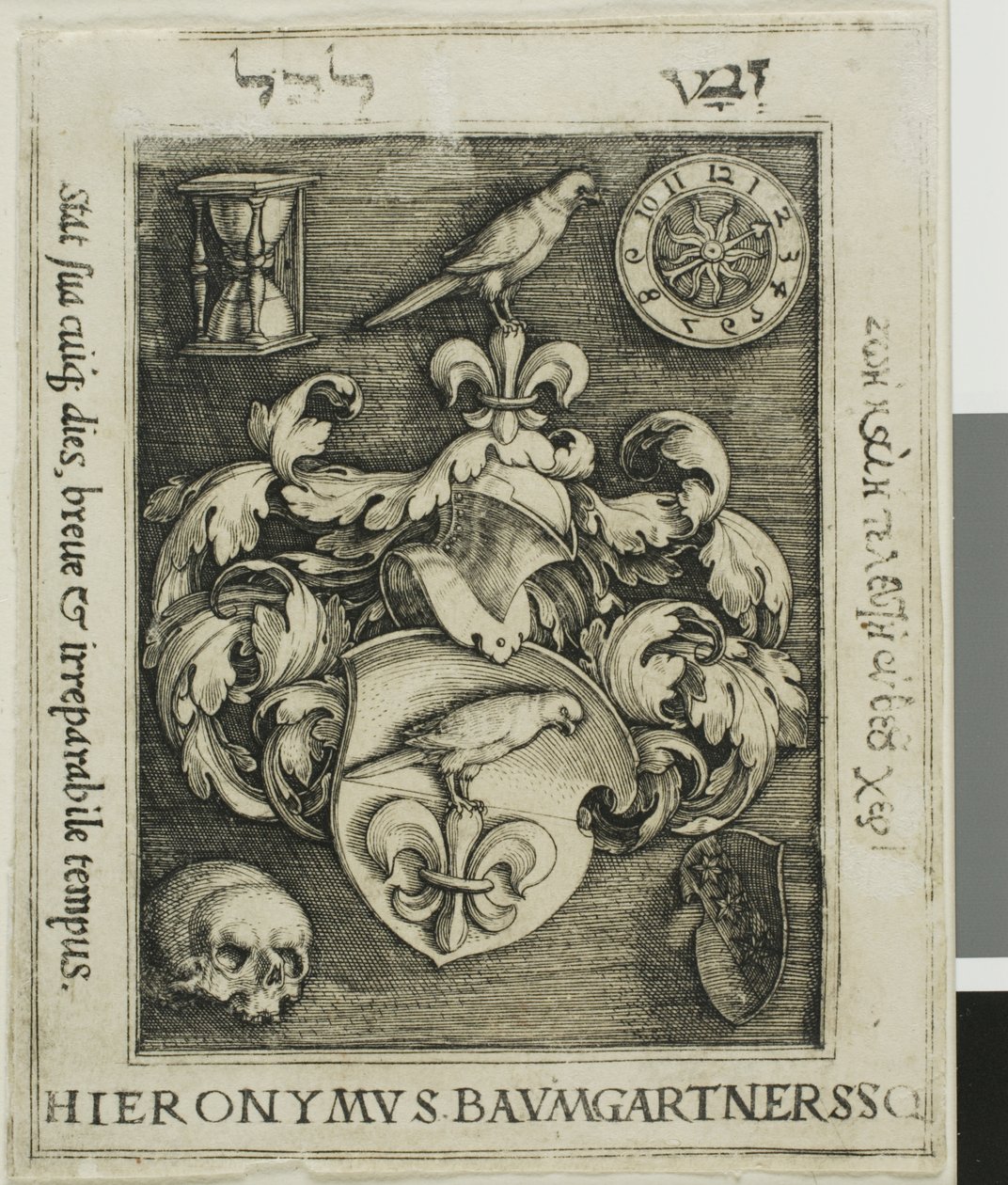 Ex-libris de Hieronymous Baumgärtner - Barthel Beham