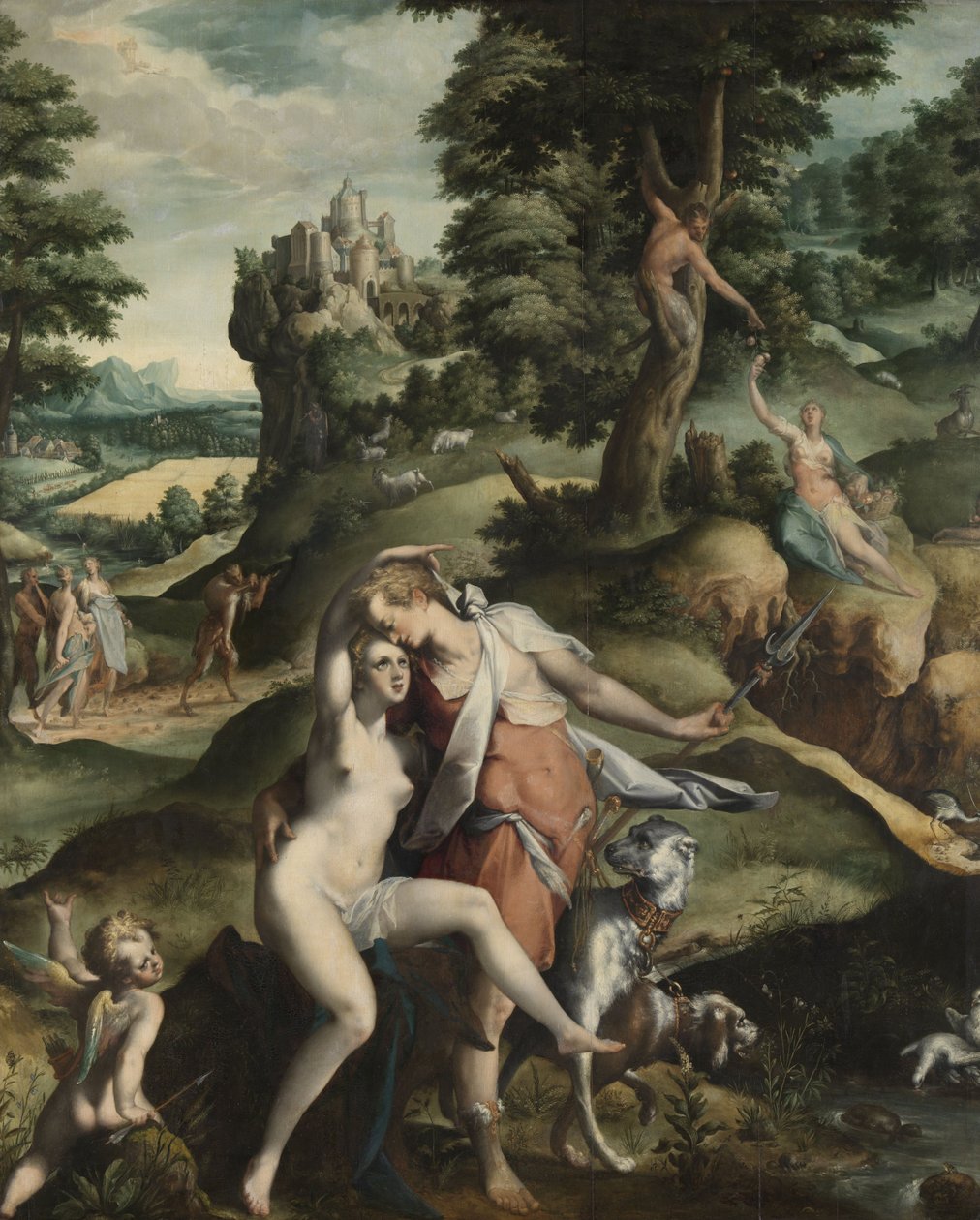 Vénus et Adonis, c.1585-90 - Bartholomaeus Spranger