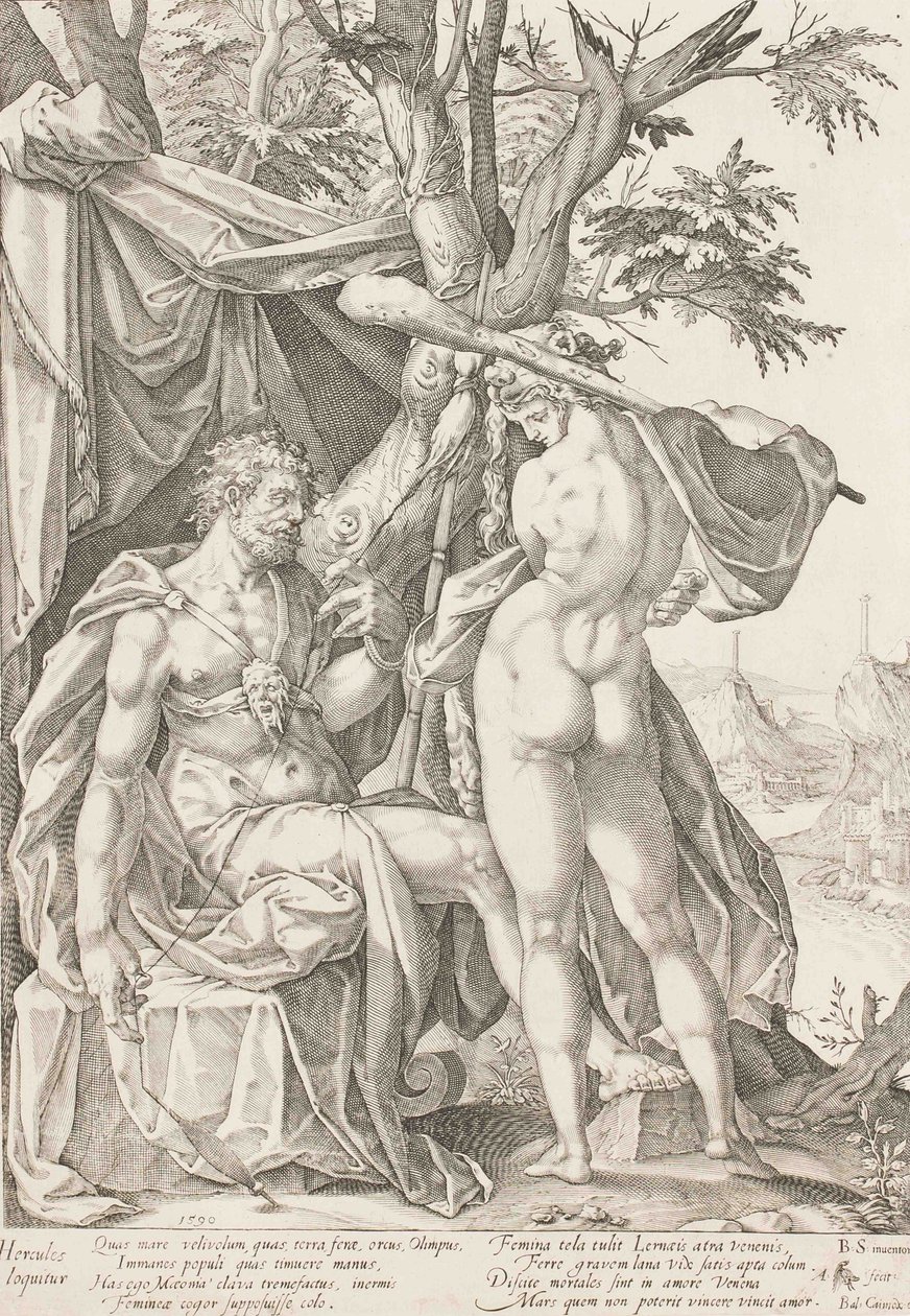Hercule et Omphale, 1590 - Bartholomaeus Spranger