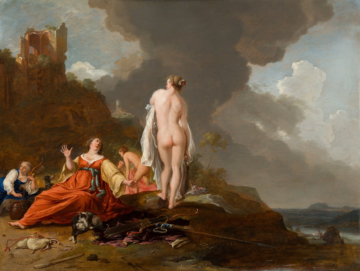 Paysage avec une nymphe de la chasse (et Diane ) - Bartholomeus Breenbergh