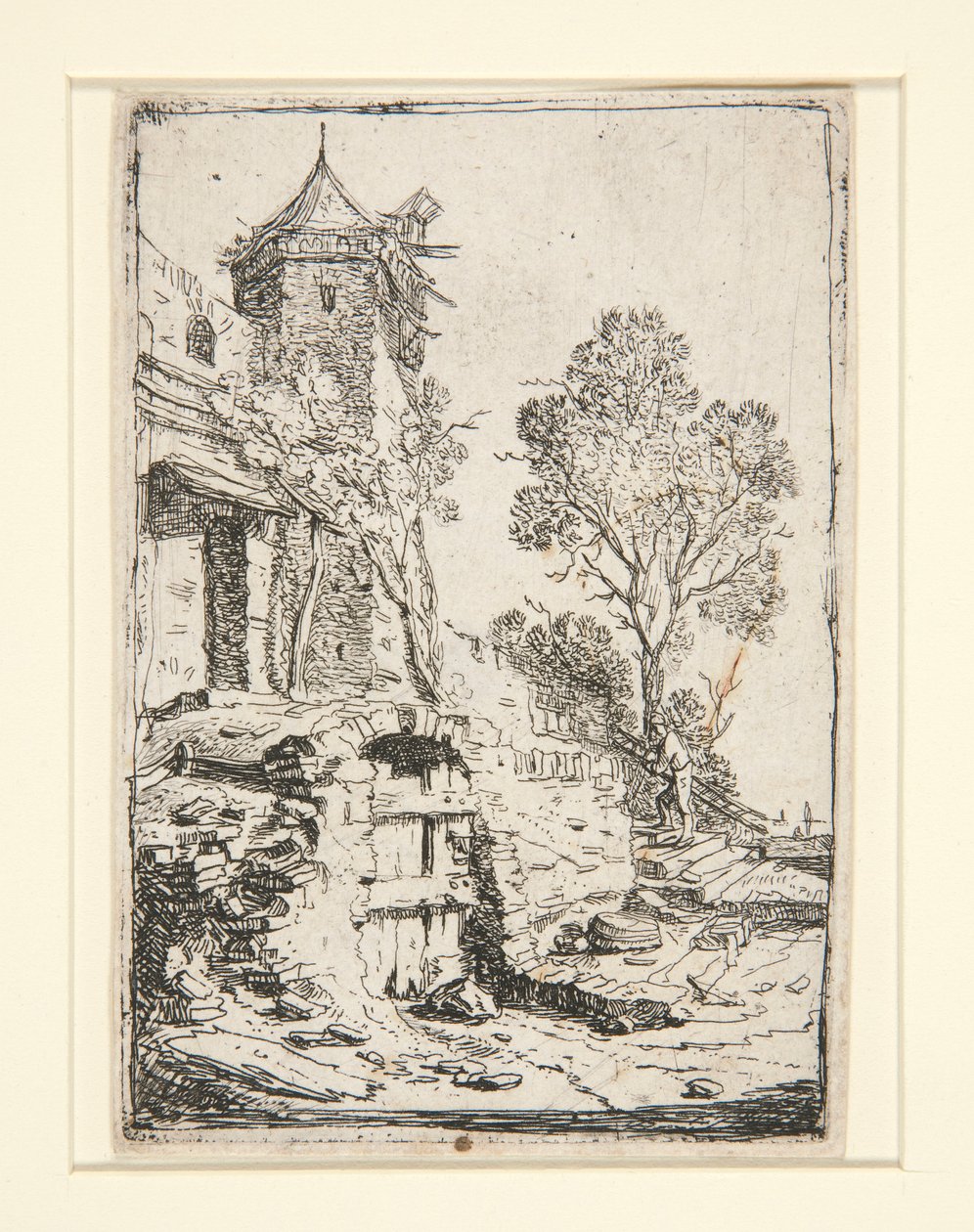 La maison près de la tour hexagonale - Bartholomeus Breenbergh