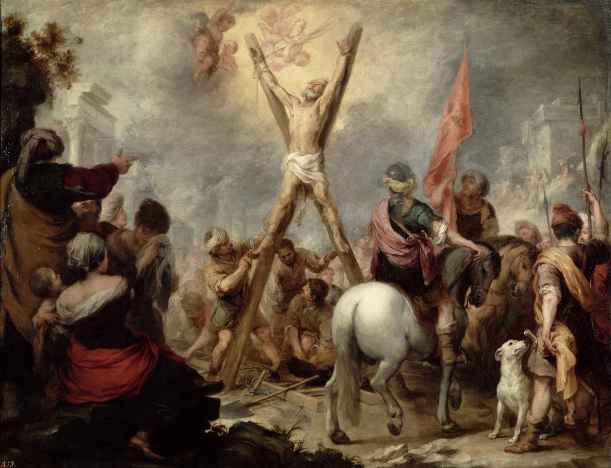 Le Martyre de Saint André, 1675-82 - Bartolomé Esteban Murillo