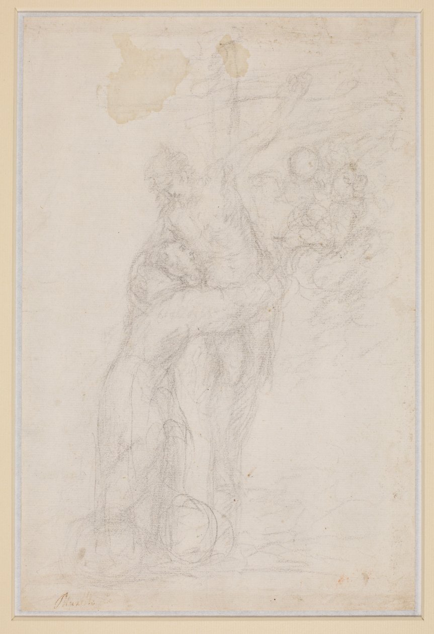 Saint François embrassant le Christ crucifié - Bartolomé Esteban Murillo