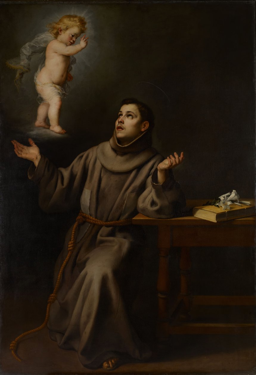 La Vision de Saint Antoine de Padoue, 1652 - Bartolomé Esteban Murillo