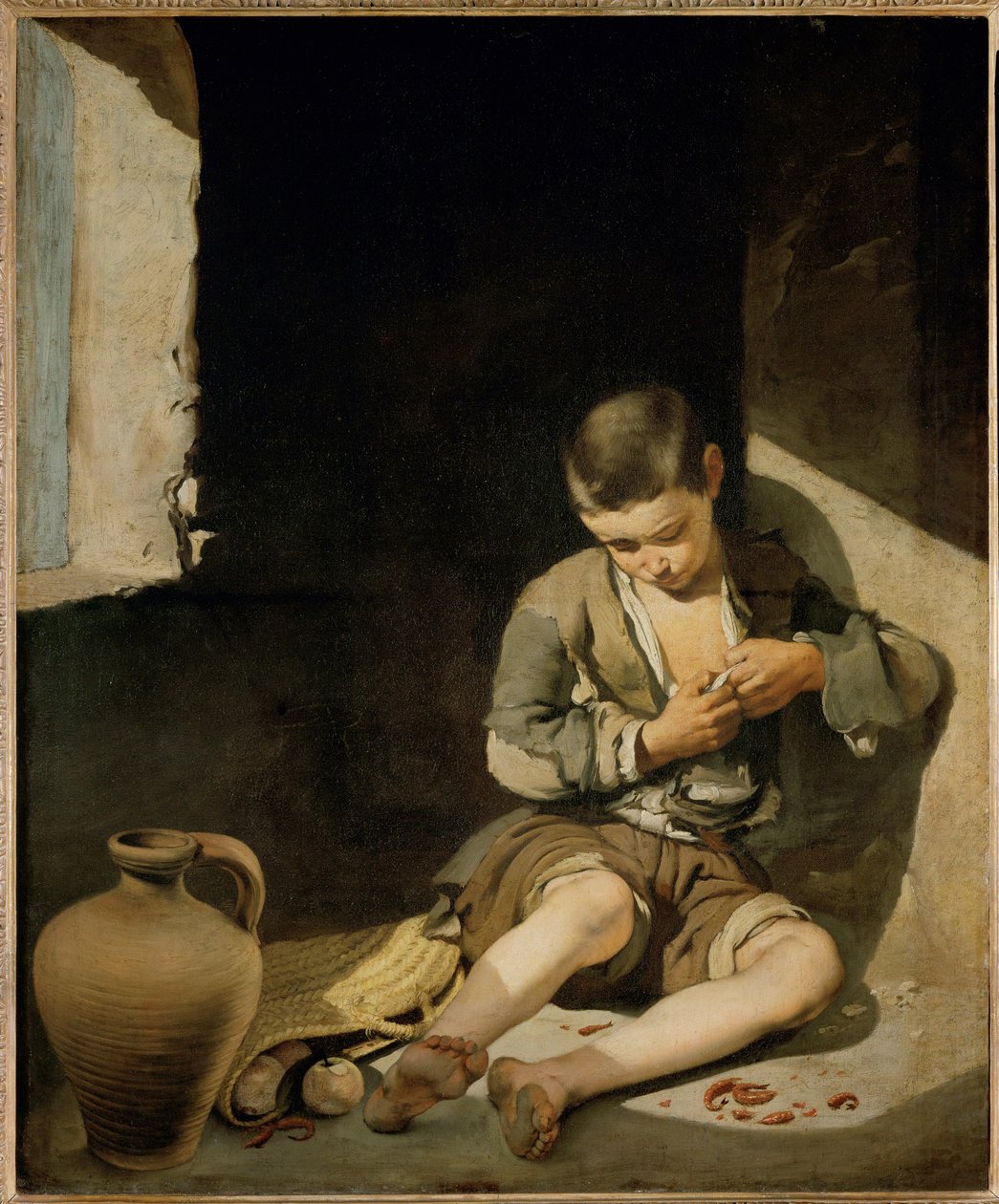 Le jeune mendiant ... - Bartolome Esteban (school of) Murillo