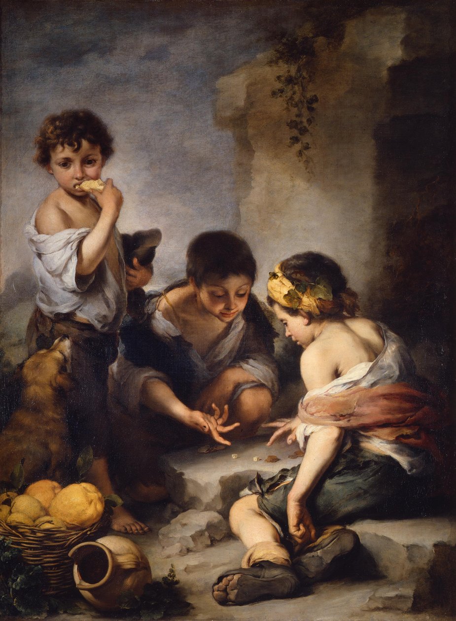 Des garçons en train de jouer aux dés - Bartolomé Esteban Murillo