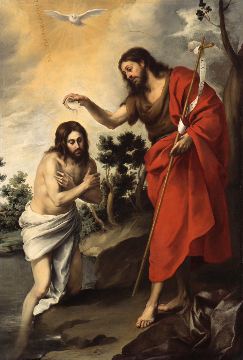Le baptême du Christ - Bartolomé Esteban Murillo