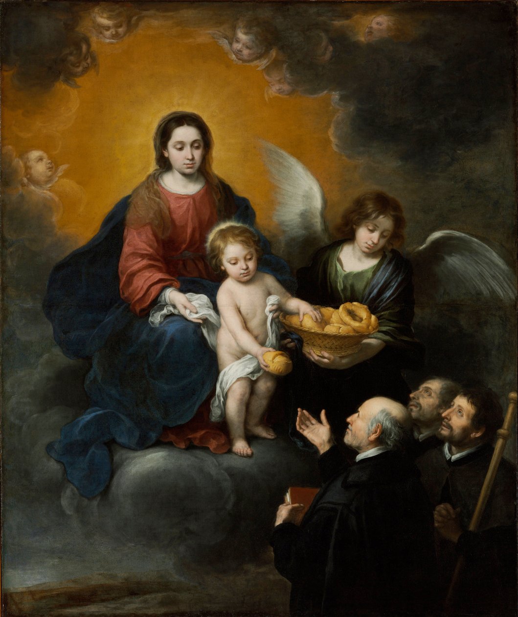 Le Christ enfant distribue du pain aux pèlerins - Bartolomé Esteban Murillo