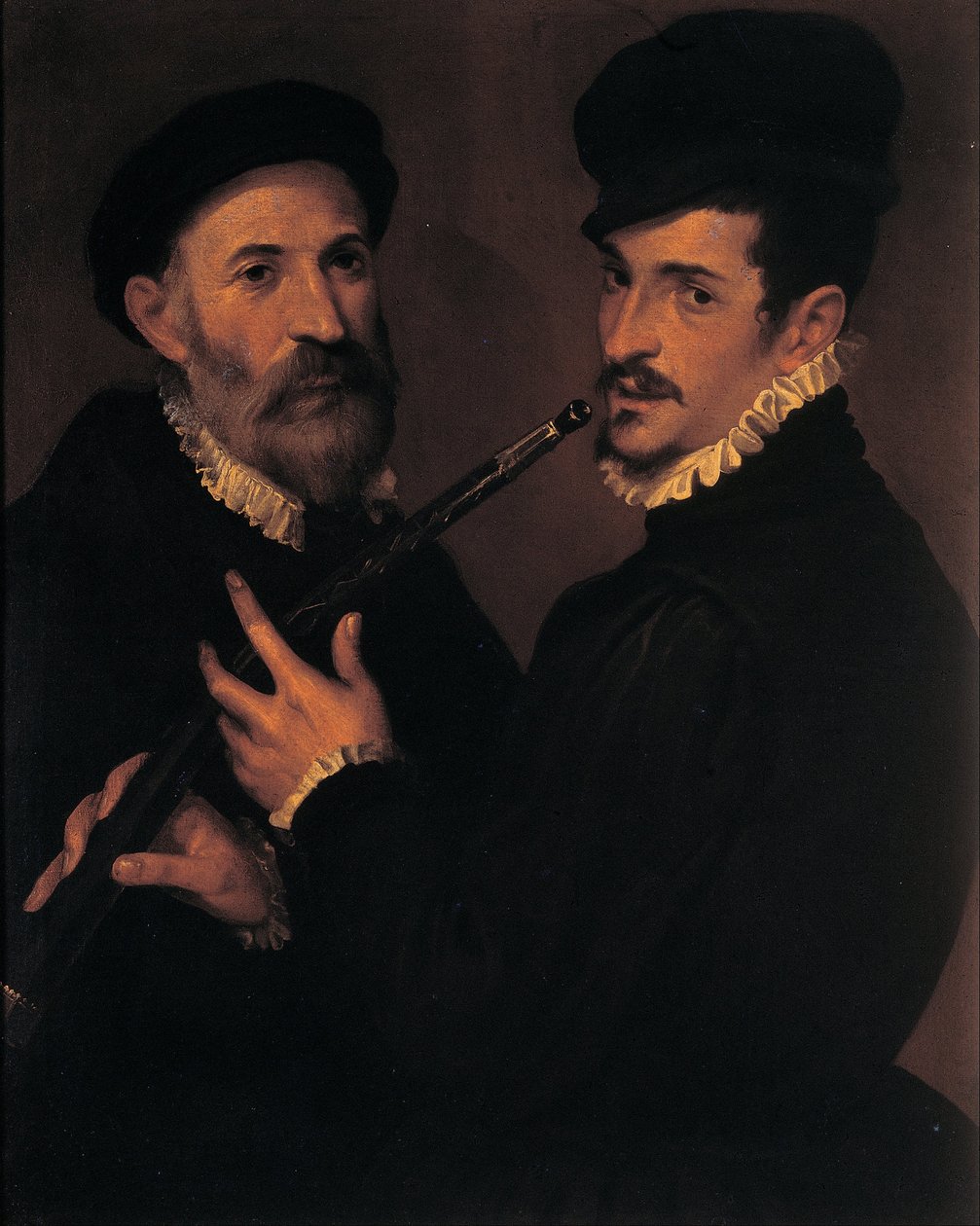 Double portrait de musiciens - Bartolomeo Passarotti