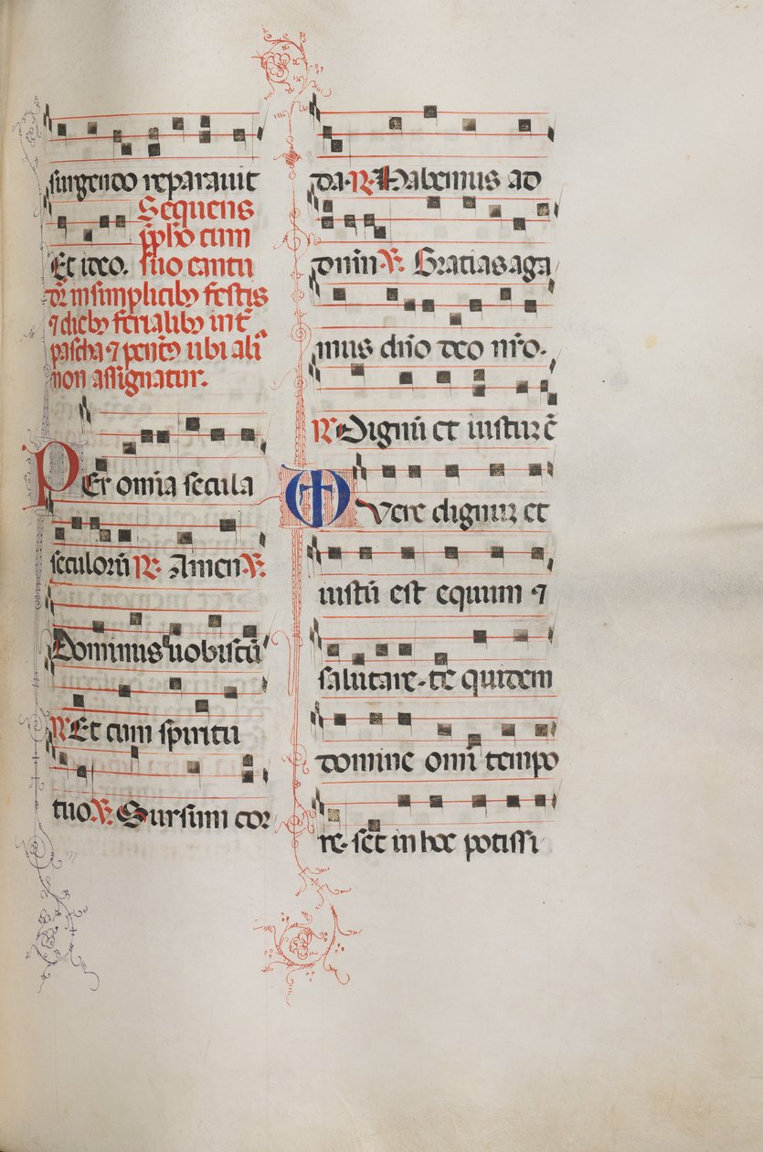 Missale : Fol. 179 : Musique pour diverses prières ordinaires, 1469 - Bartolomeo Caporali