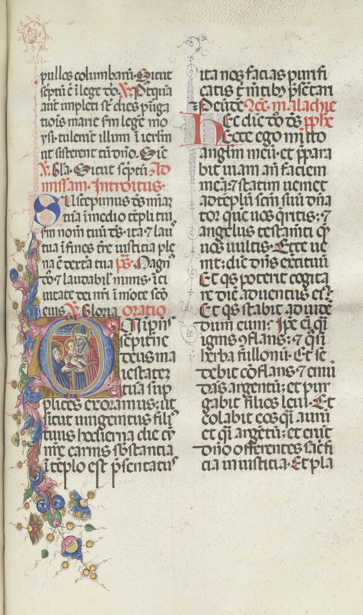 Missale : Fol. 270 : Présentation du Christ à Siméon, 1469 - Bartolomeo Caporali