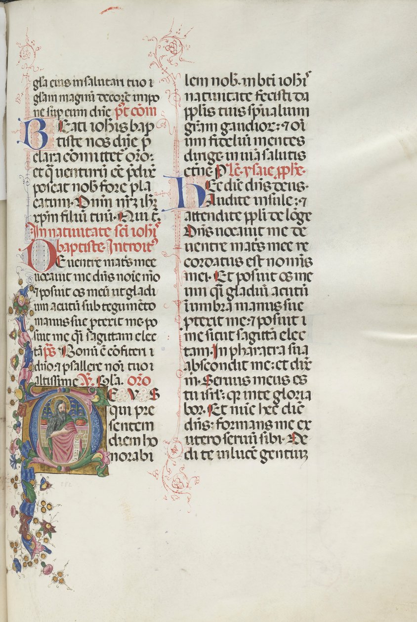 Missale: Fol. 287: Saint Jean-Baptiste, 1469 - Bartolomeo Caporali