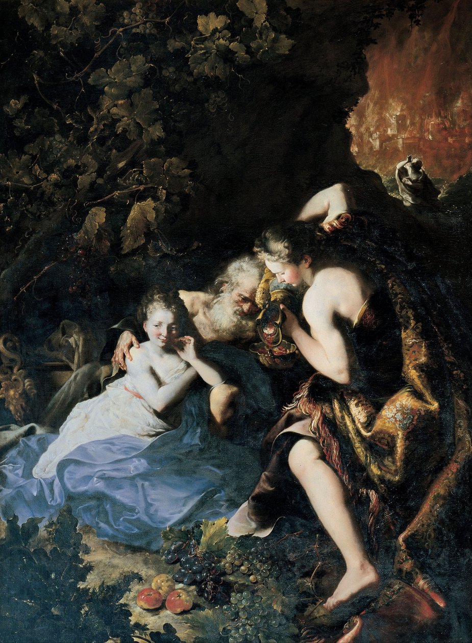 Loth et ses filles, 1695-1696 - Bartolomeo Guidobono