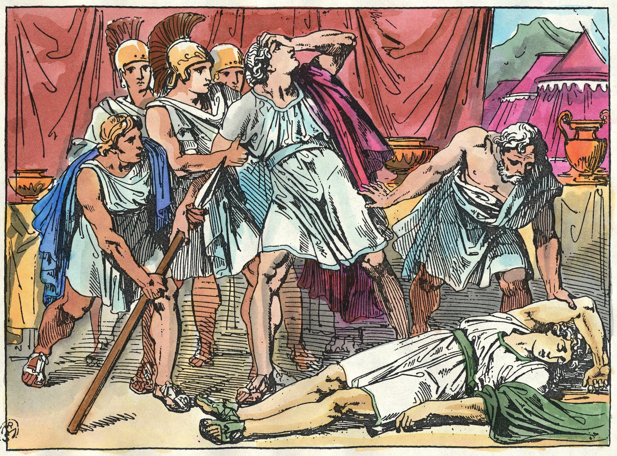 Alexandre le Grand, ivre, a tué Clitus - Bartolomeo Pinelli