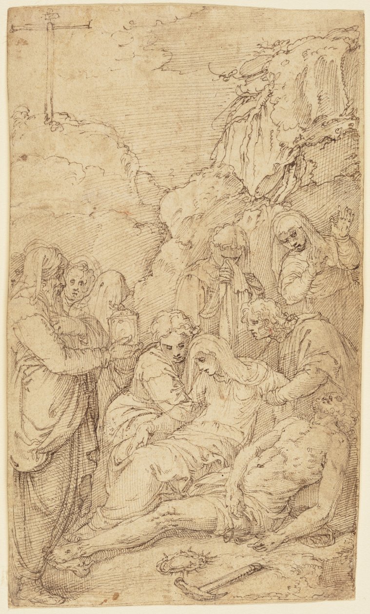 La lamentation - Battista Franco