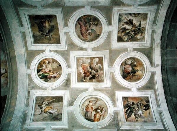 Vue de la voûte, du plafond de la chapelle Grimani - Battista Franco