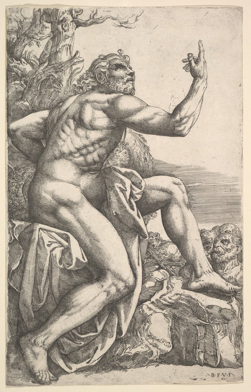 Jean-Baptiste prêchant dans le désert - Battista Franco Veneziano