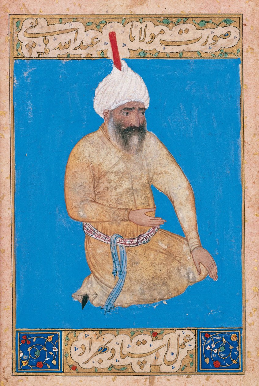 Portrait du poète persan Hatefi, 1454-1521, vers 1510-1511 - Behzad,