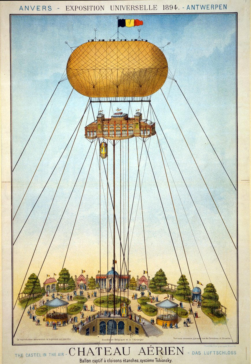 Château aérien, Exposition Universelle, 1894 - Belgian School