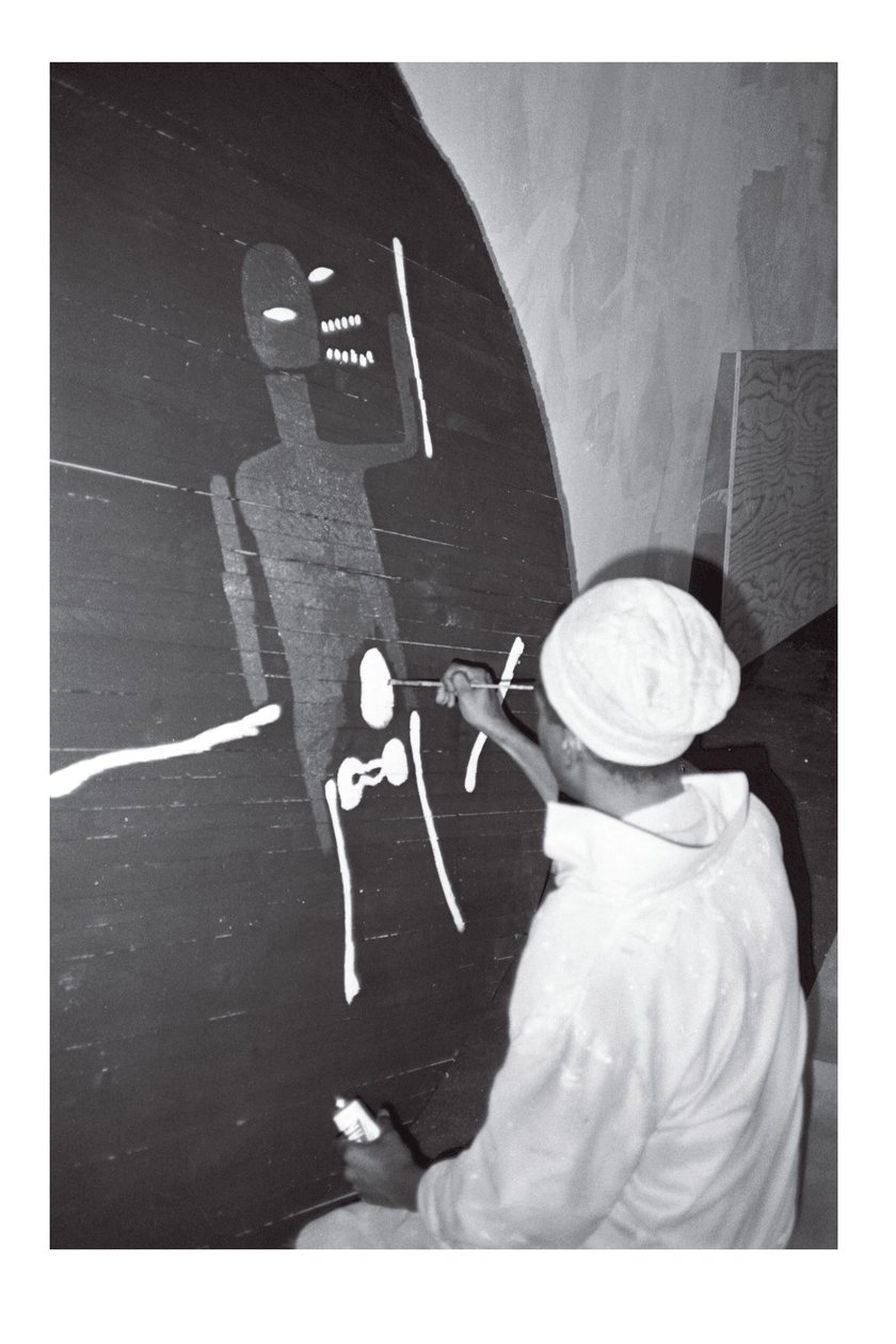 Peinture de Jean-Michel Basquiat "Record", Area, New York - Ben Buchanan