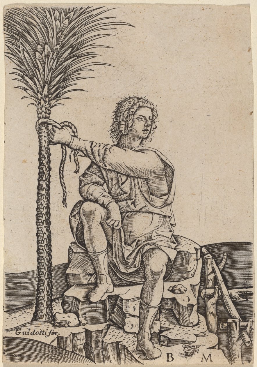 Homme assis près d