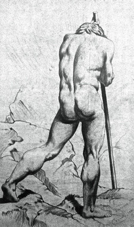 Étude académique - Nu masculin - Benedito Calixto