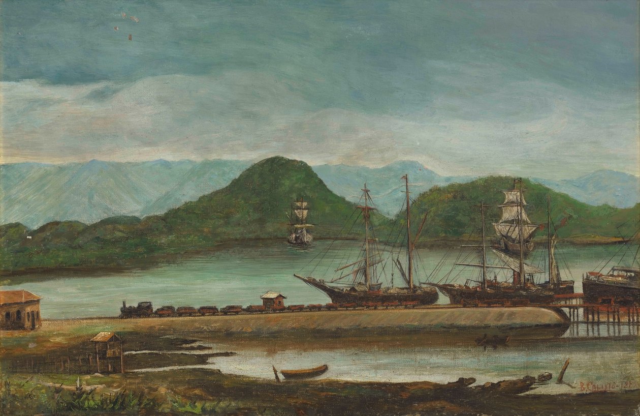 Benedito Calixto - Port de Santos, SP, 1888 - Benedito Calixto