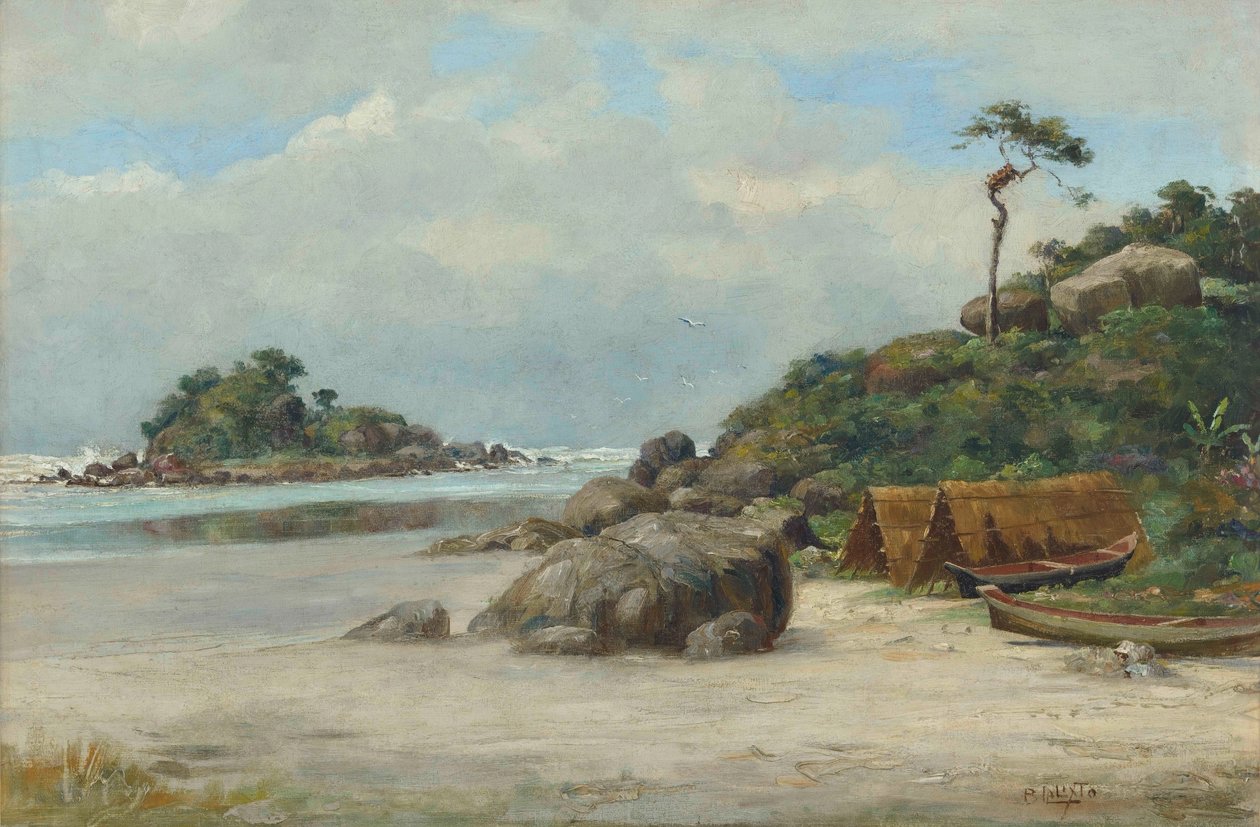 Benedito Calixto - Prainha - Itanhaém (Praia de Itanhaém, SP), 1892 - Benedito Calixto