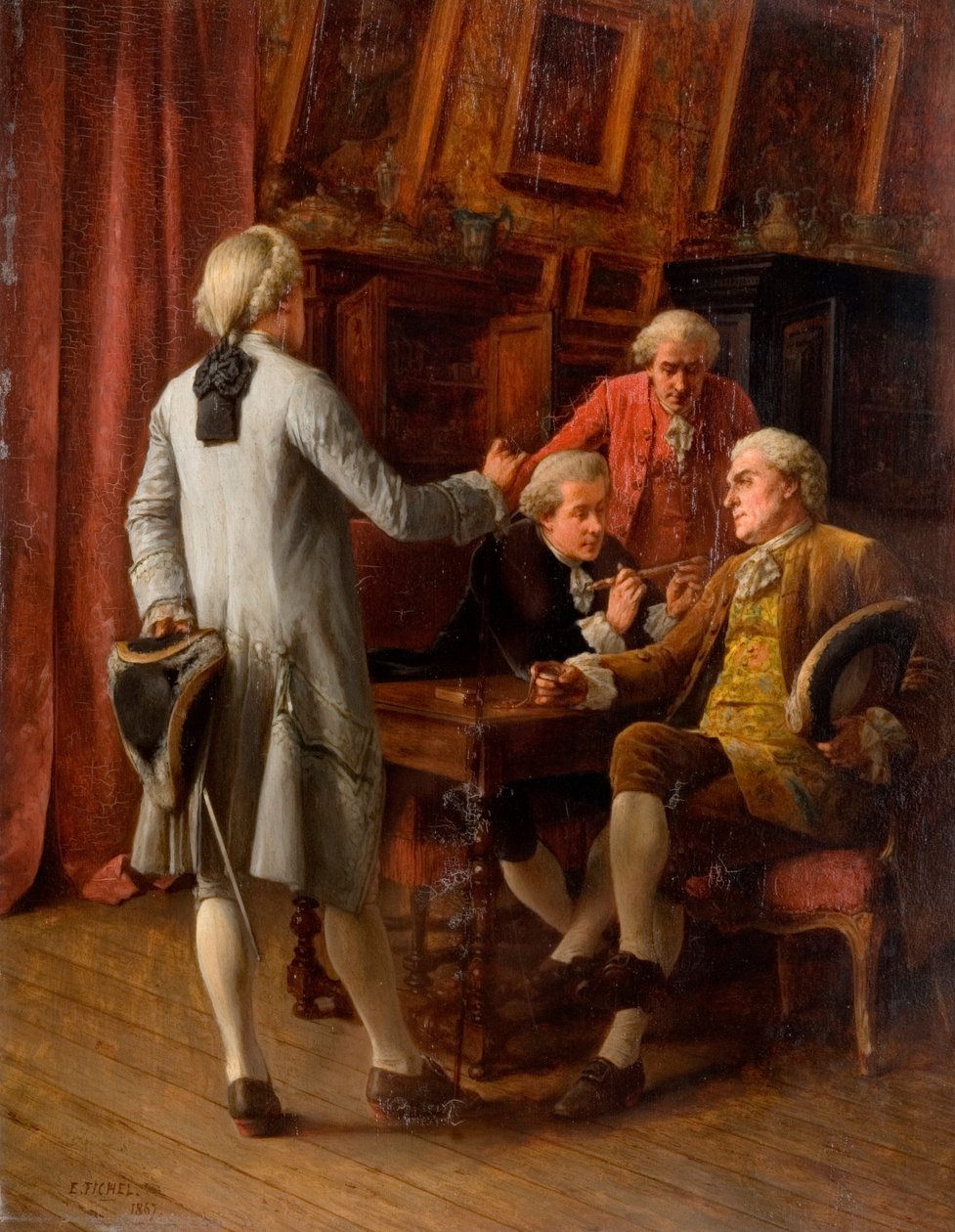Les Connaisseurs, 1867 - Benjamin Eugene Fichel