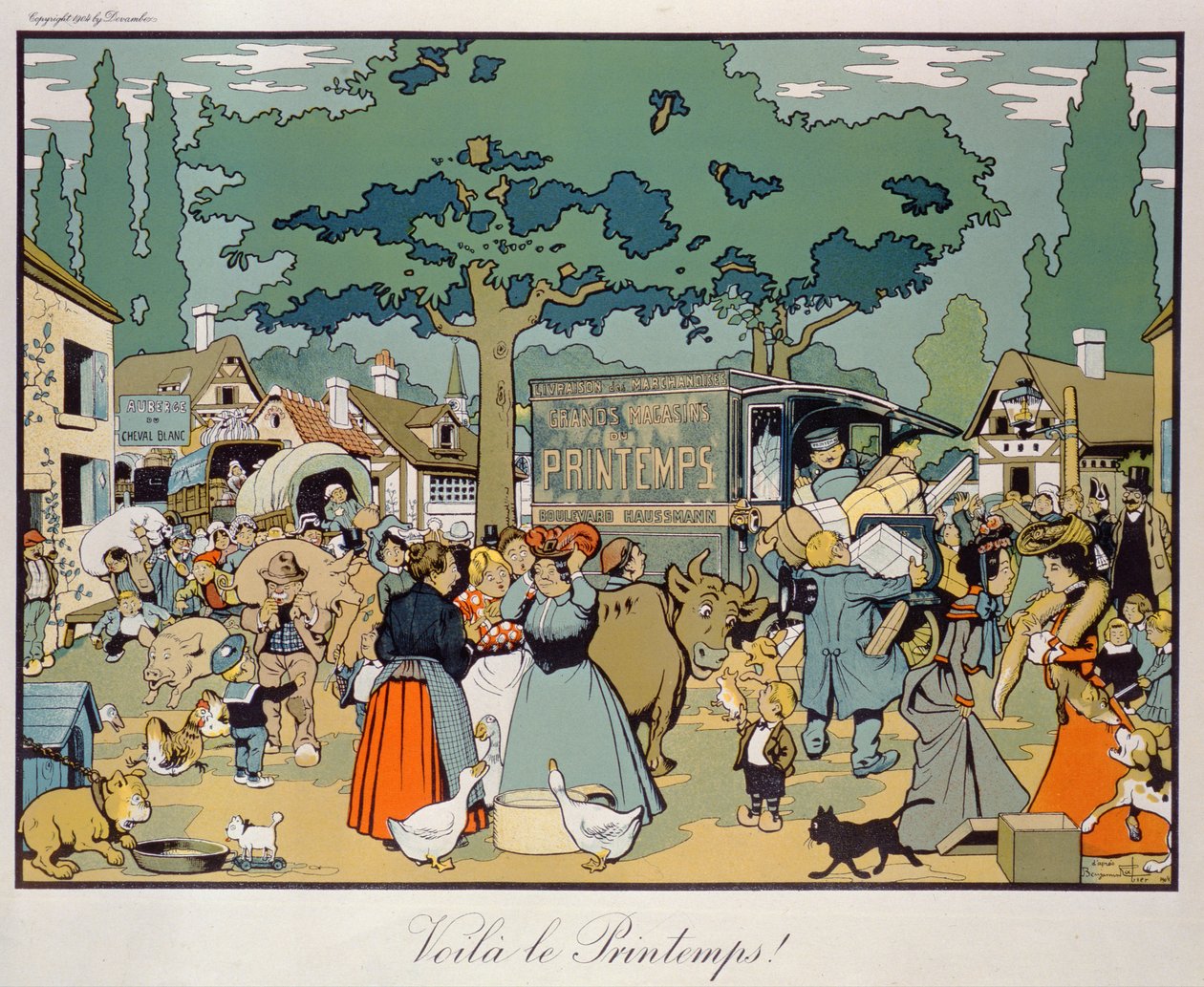 Affiche publicitaire pour le service de livraison 