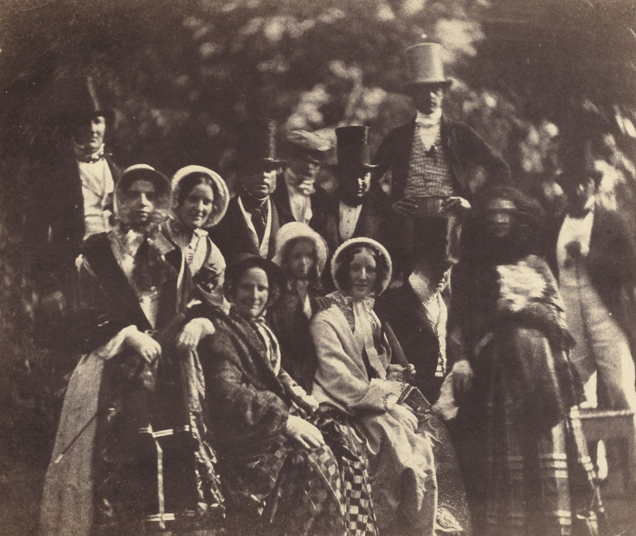 Groupe de mariage, vers 1852 ou 1853 - Benjamin Brecknell Turner