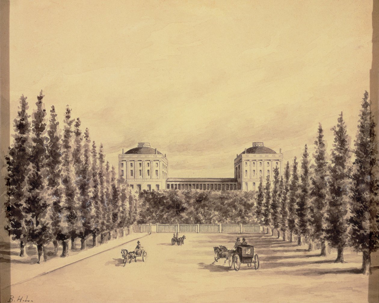 Capitole des États-Unis depuis Pennsylvania Avenue, c.1814 - Benjamin Henry Latrobe