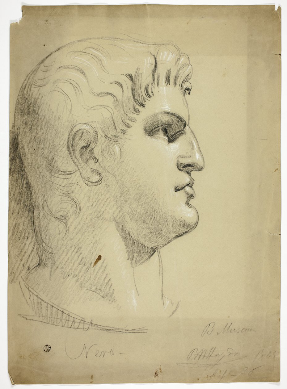 Tête de Néron au British Museum - Benjamin Robert Haydon
