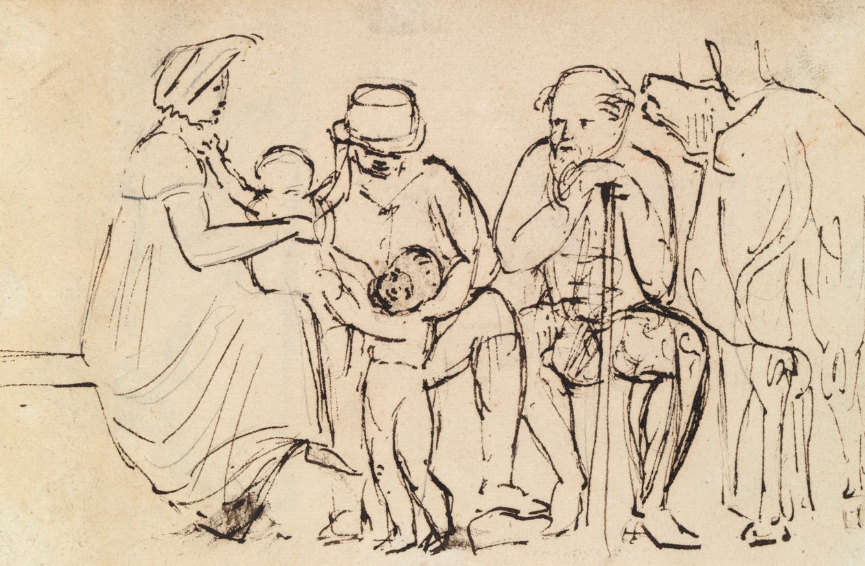 Étude de figures assises - Benjamin Robert Haydon