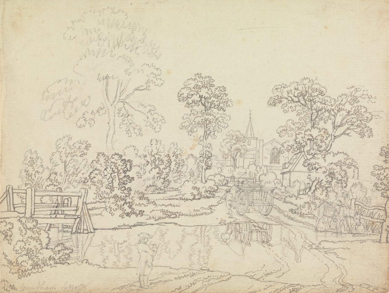 Un gué à Wrentham, Suffolk - Benjamin West