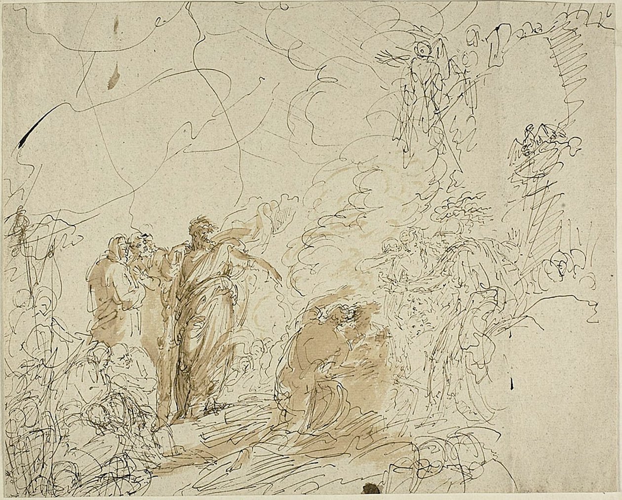 Saint Paul secouant la vipère - Benjamin West