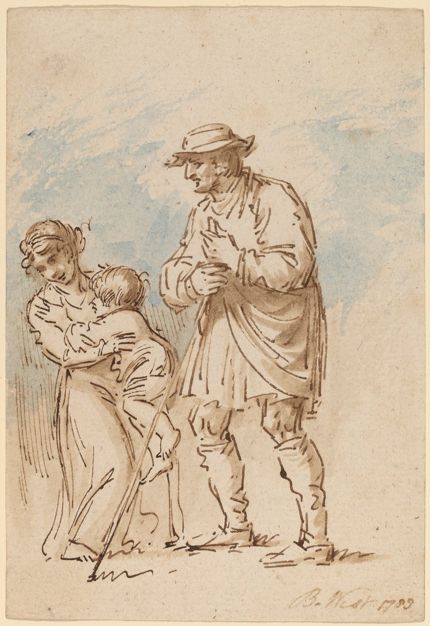 Famille Vagabonde [recto] - Benjamin West