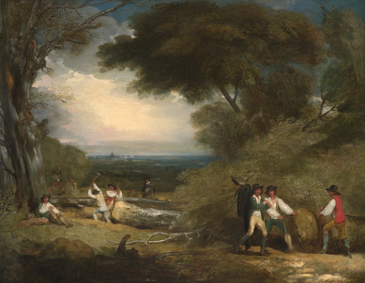Les bûcherons du Windsor Great Park - Benjamin West